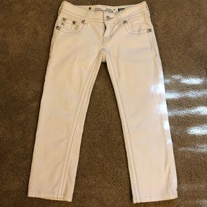 White Miss Me Capri Pants Size 25